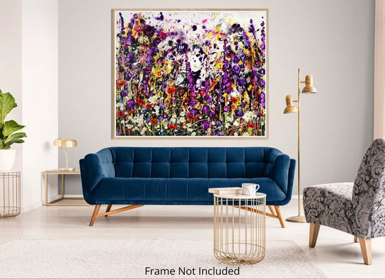 Indigo Entropy Floral Landscape