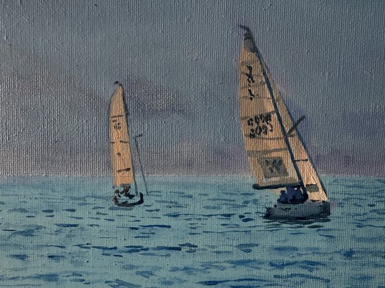 Seascape with Sailboats 50