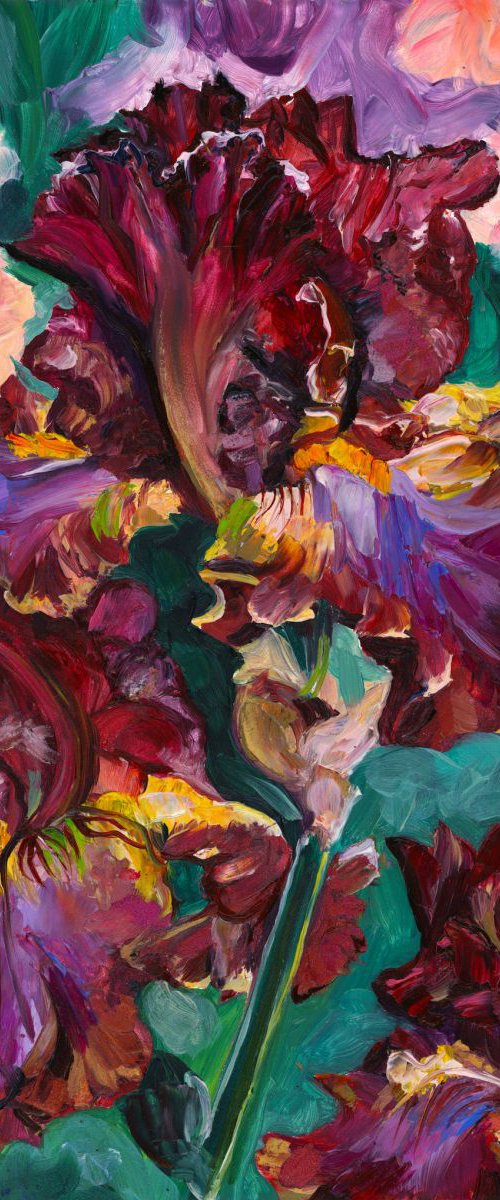 "Carnival in Rio" Iris Trio by Christina M Plichta