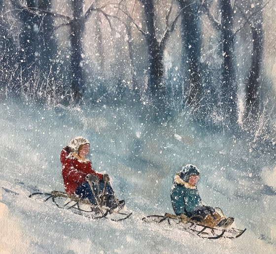 Winter sledging