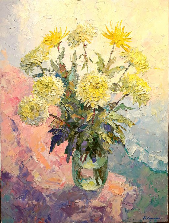 Yellow chrysanthemum