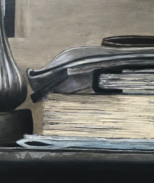 Bedside Table by MaryAnne McKernie