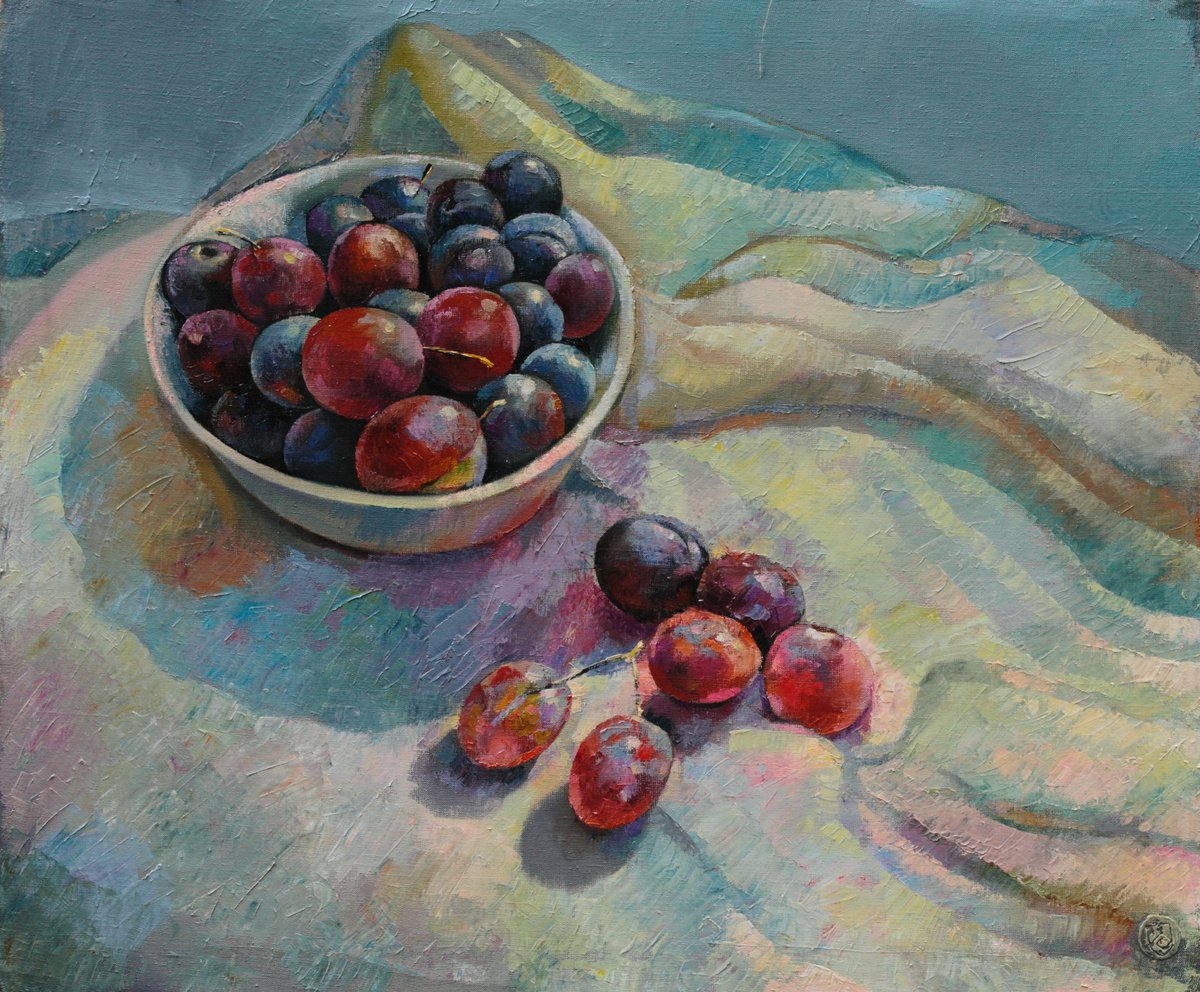 Sunny plums by Sergey Lesnikov