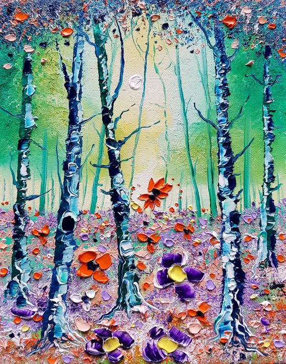 "Colourful Forest & Flowers in Love"