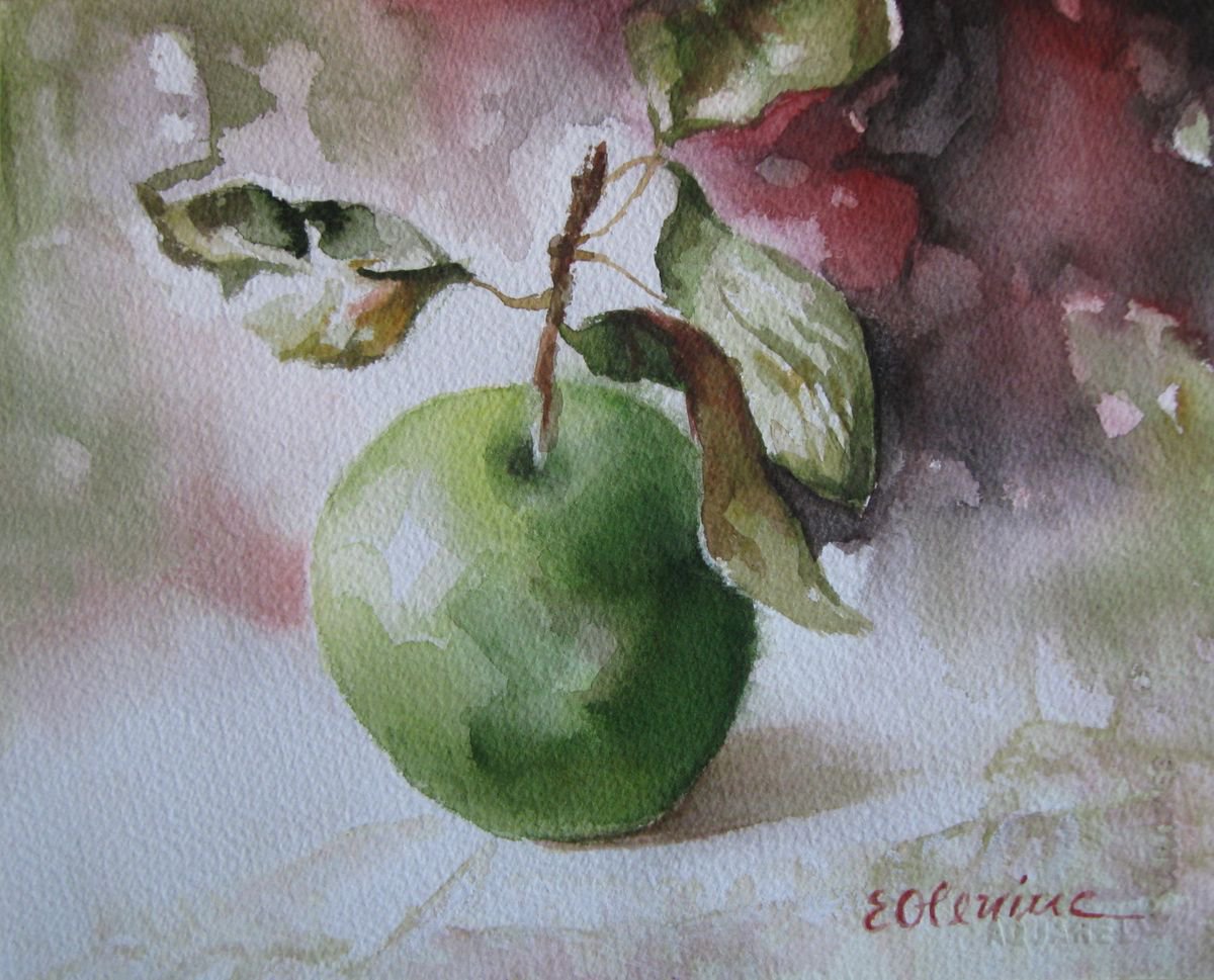 Green apple by Elena Oleniuc