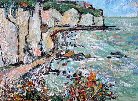 The coast at Etretat.