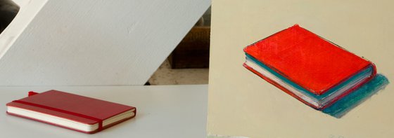 red book on white