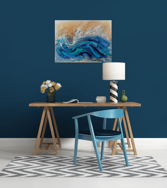 "Abstract Seascape" Landscape painting