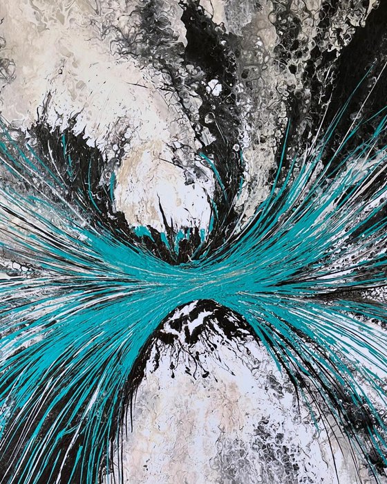 Crescendo — Turquoise Abstract