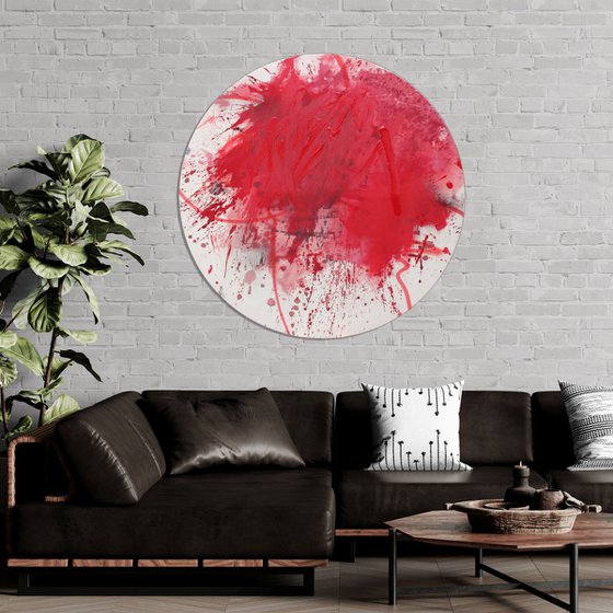 Rough Red 3 (Circle)