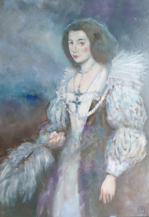 Marie-Louise (after Van Dyck) by Katia Bellini