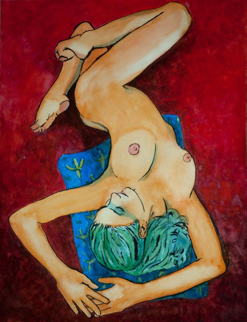 The Blue Cushion by Marcel Garbi