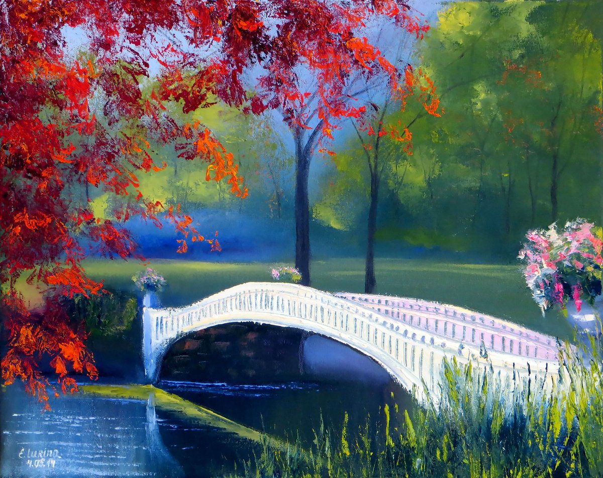 The Story Of The Bridge Of Luminous Silence By Lumina Studio, 20 X 16, Artwork For Sale On Artfinder
