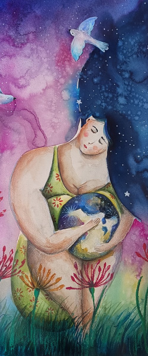 She Holds the World by Evgenia Smirnova
