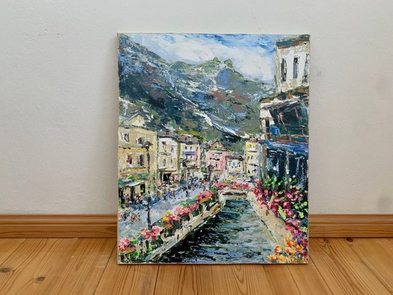 Chamonix town in France