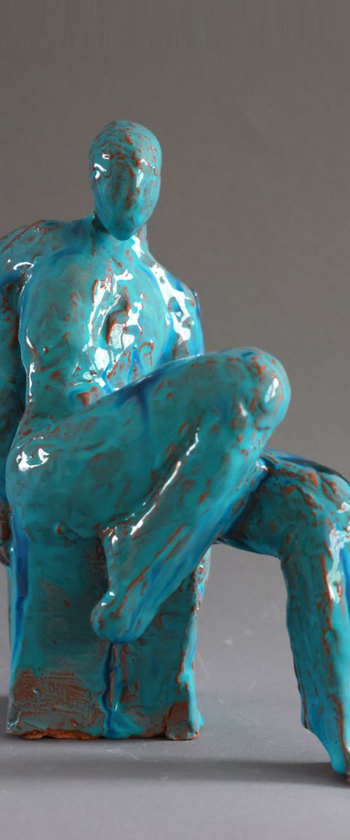 "Seated Figure IV" by Mira Genova