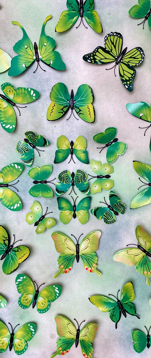 Wall Sculpture Butterfly Park 7 by Sumit Mehndiratta