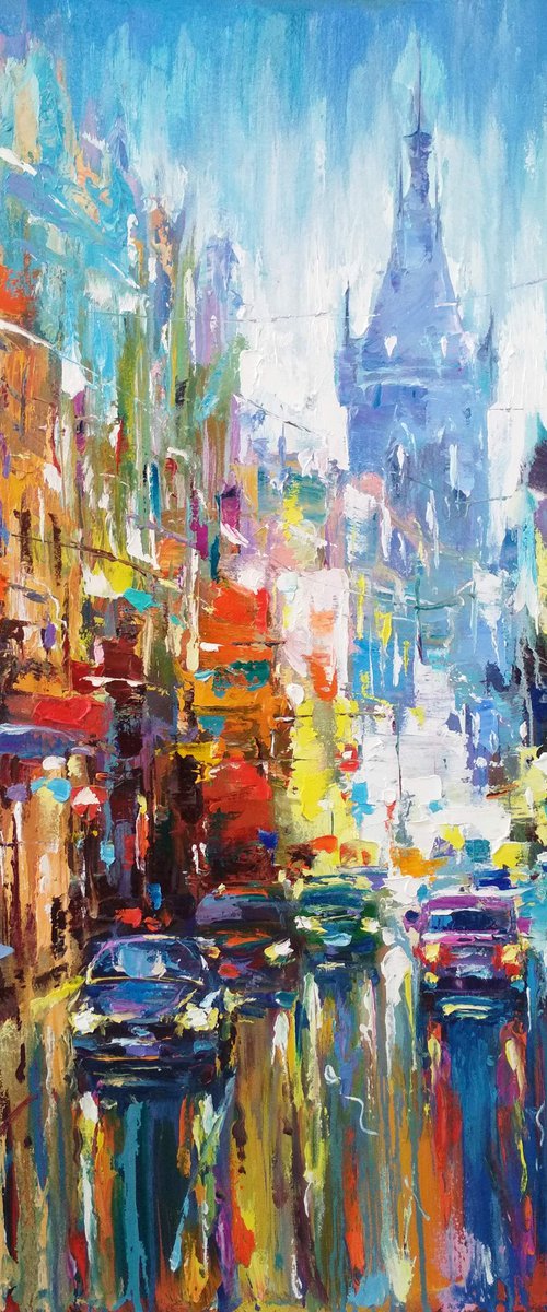 Abstract cityscape 01 by Andrej  Ostapchuk