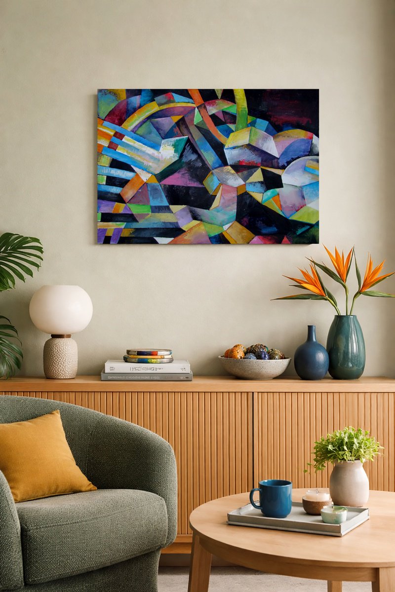 Architectonic Landscape By Ivan Stoyanov, 20 X 14, Artwork For Sale On Artfinder