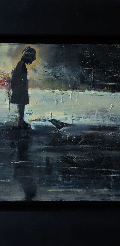 'Girl and Raven' by Ewa Czarniecka