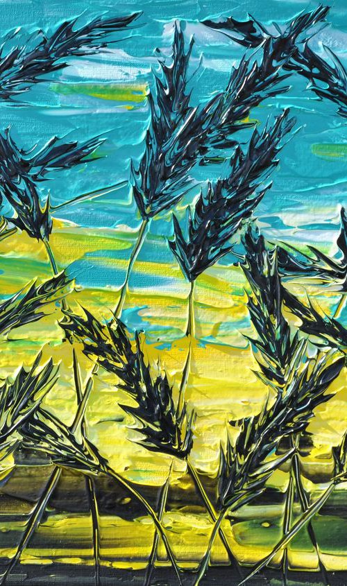 Grass In Turquoise by Daniel Urbaník