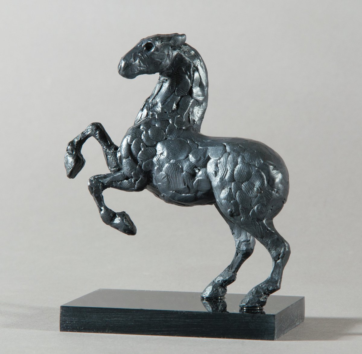 Expressive Animal Sculpture By Holly Bennett, 4 X 4, Horse Iv, Original Artwork