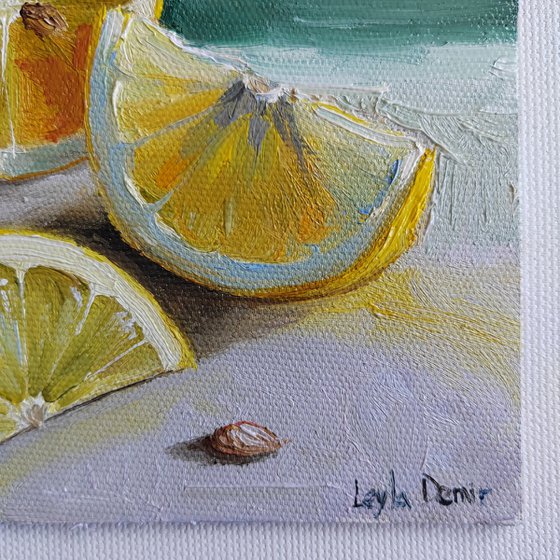 Lemon fruit mini still life