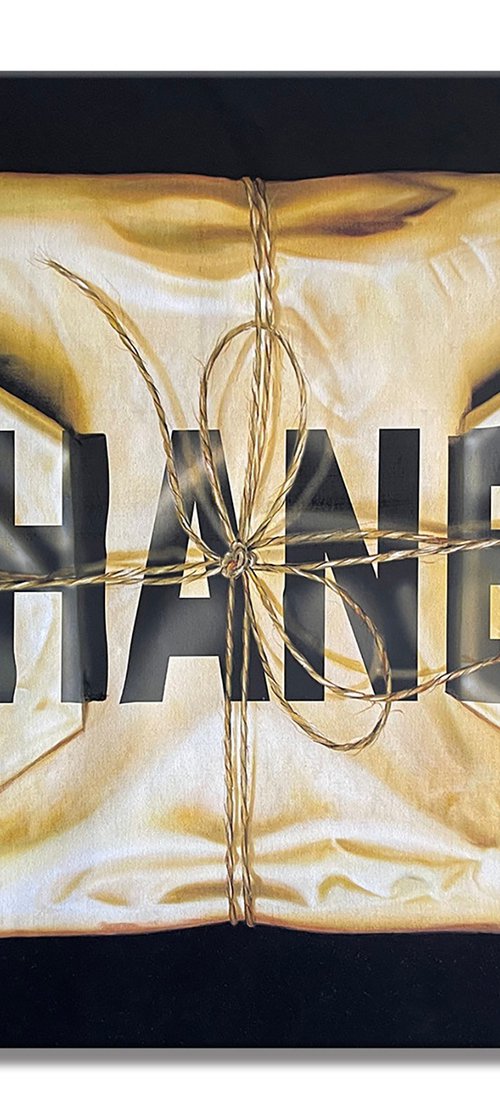 Wrapped with Chanel Black by Gardani Art