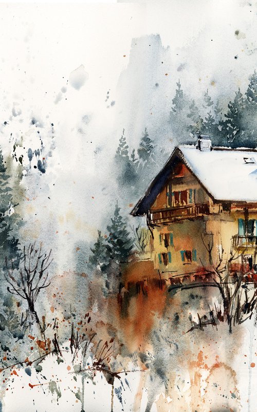 Snowy Landscape by Sophie Rodionov