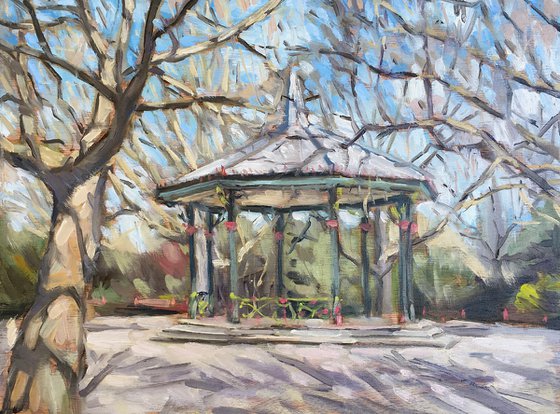 Battersea Park bandstand plein air - London