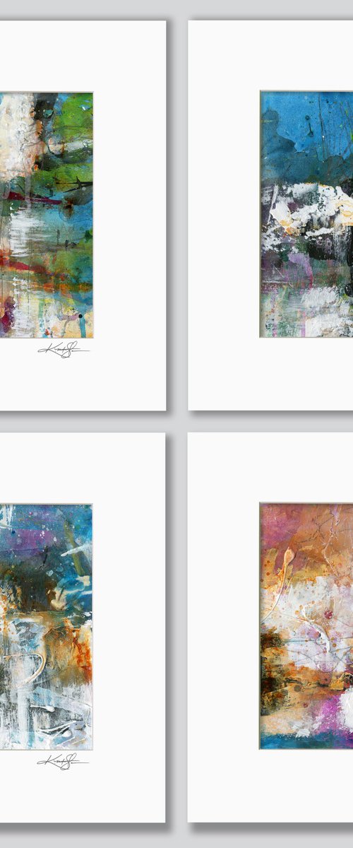 Magical Things Collection 1 - 4 Abstract Paintings by Kathy Morton Stanion