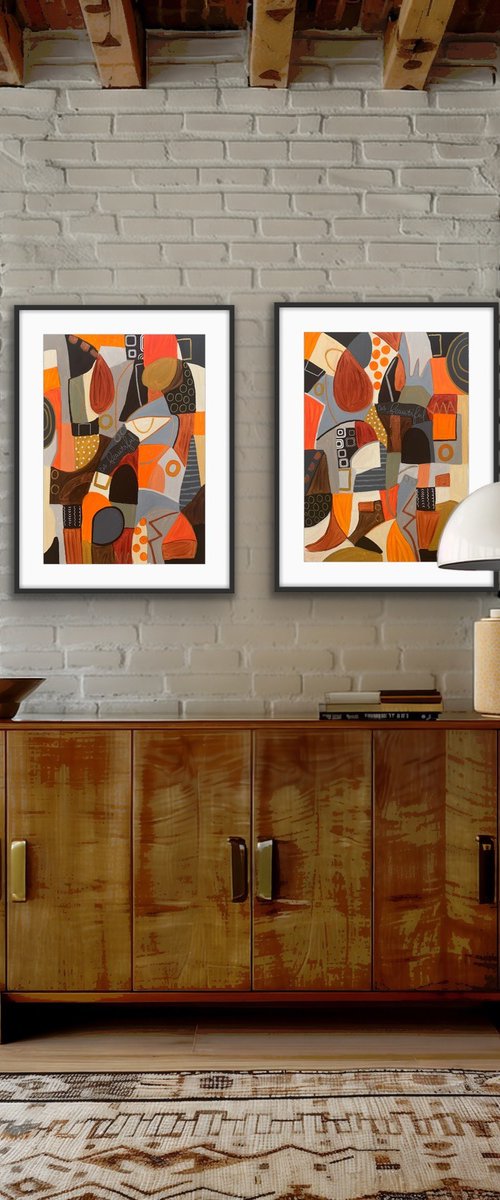 As Beautiful (Diptych) by Rashna Hackett