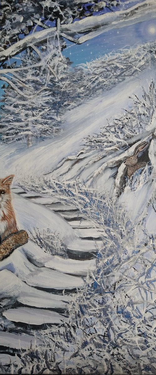 Winter woodland. by Zoe Adams