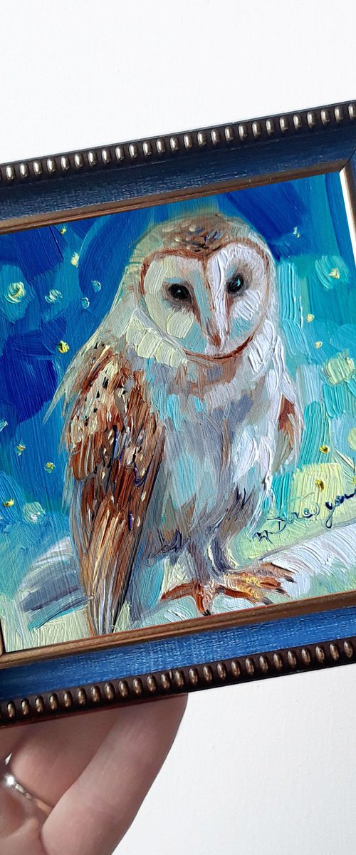 Owl bird by Nataly Derevyanko