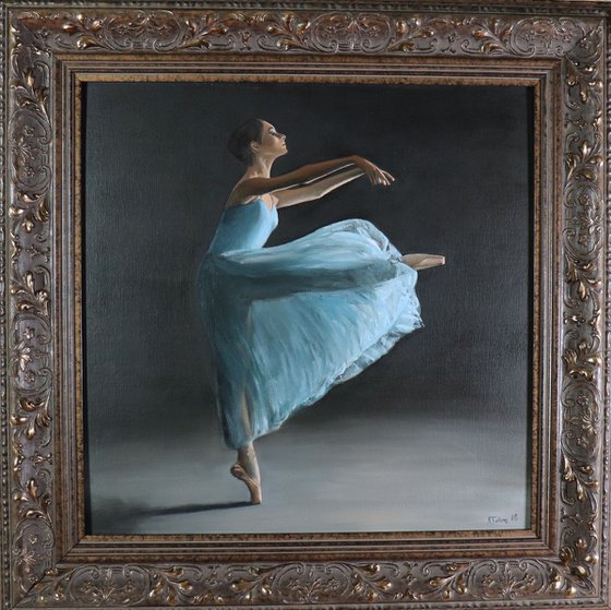 Movement, Portrait of a Dancer, Ballet, Ballerina, Young Dancer Painting