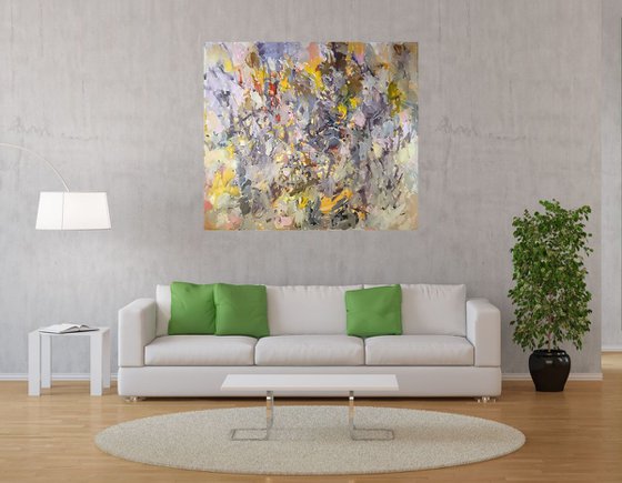 Out of Trouble - Large Abstract Painting