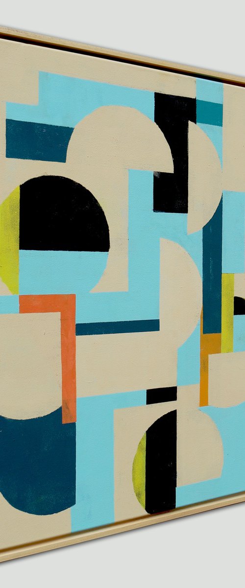 Circle in Circle the Maze Blue by Ronald Hunter