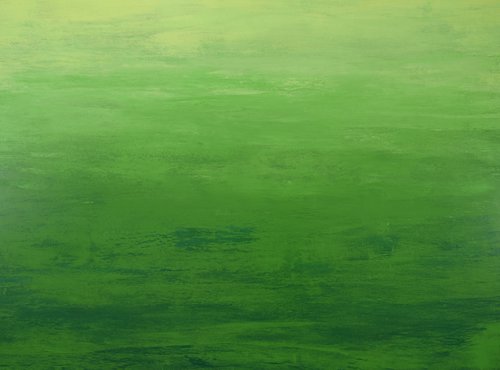 Summer Green - Color Field Nature Abstract by Suzanne Vaughan