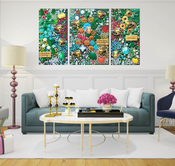 Neoflora. Virtual blooming in Minecraft style