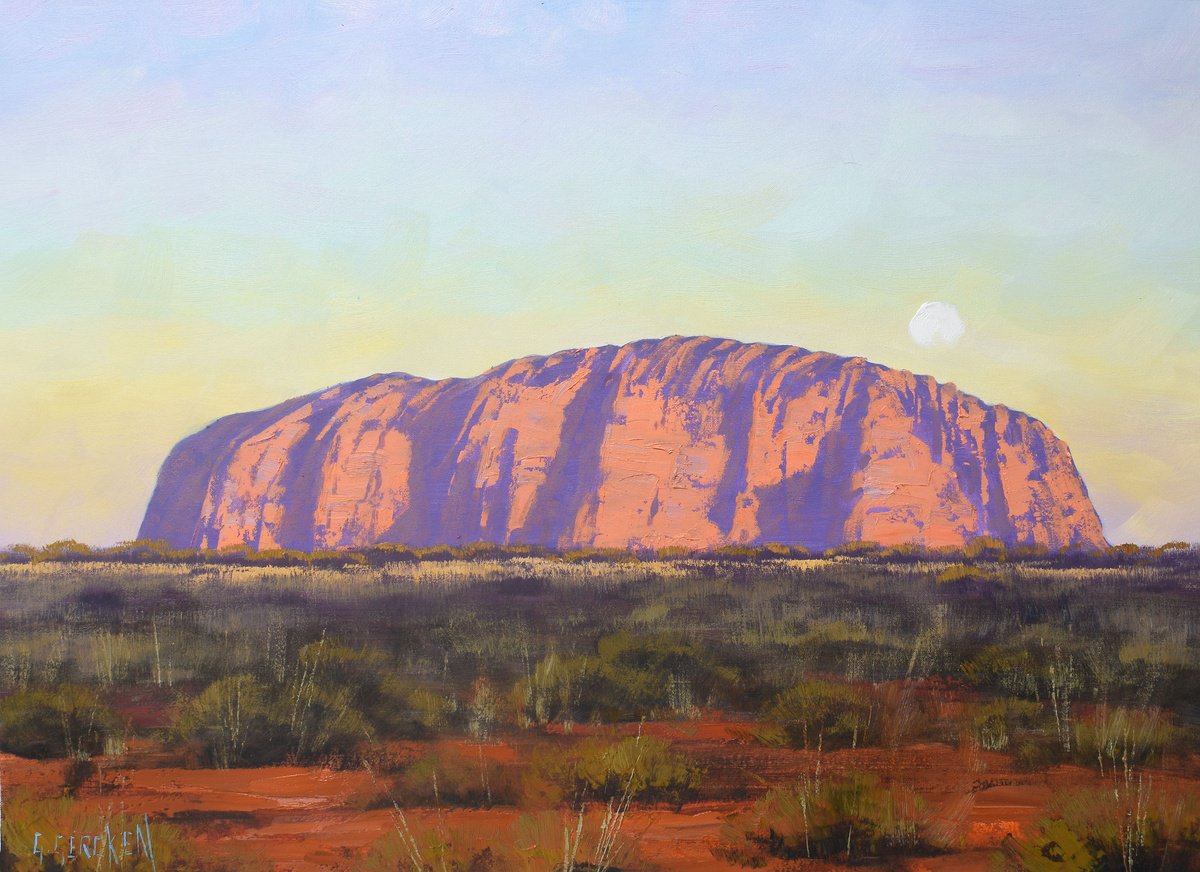 Uluru, Ayers Rock outback landscape Australia by Graham Gercken