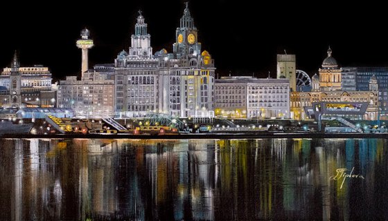 "Night Liverpool. England"