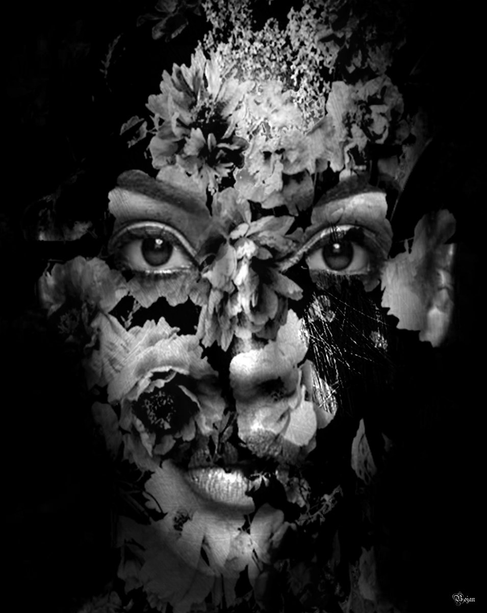 Illustrative Portrait Photograph By Bojan Jevtic, 34 X 43, Stand By Me, Original Artwork