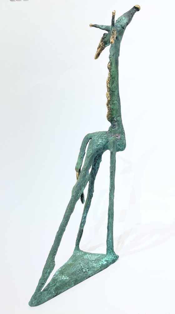 Giraffe Dreams in Amber Skies (big size)