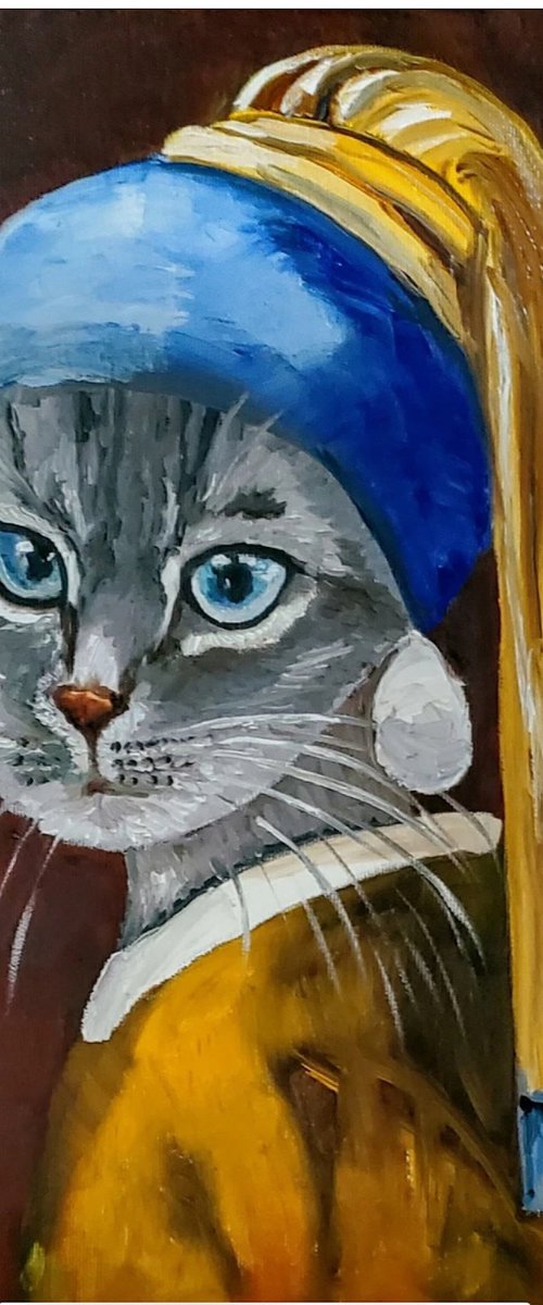 British blue Cat #3 by Olga Koval