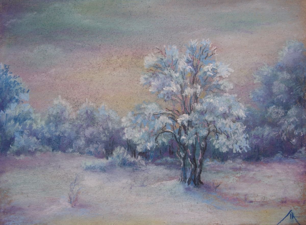 Winter (sketch) by Liubov Ponomareva
