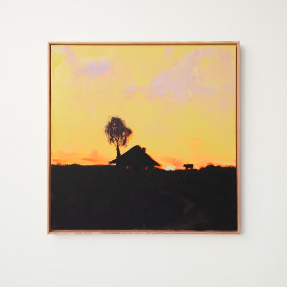 Warm Twilight Silhouette