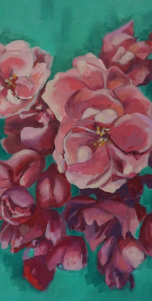 Pink and Green by Amaya Fernández Fariza