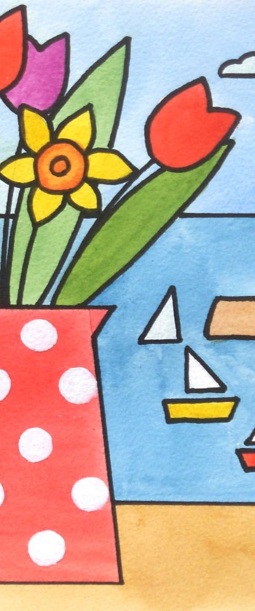 Harbour Boats - Reserved for JoAnn by Jan Rippingham