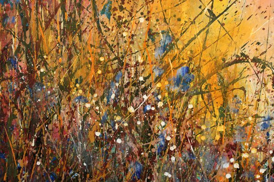Chaotic Beauty - Extra Large original floral painting
