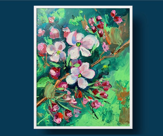 Apple blossom.